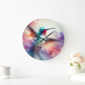 Graceful kolibrie in Waterverf Grote Klok (Huis)