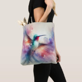 Graceful kolibrie in Waterverf Tote Bag (Dichtbij)