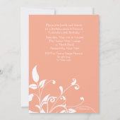 Graceful Leaflets Photo Invitation Kaart (Achterkant)