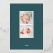 Graceful Leaves | Aankondiging Folie geboorte (Achterkant)