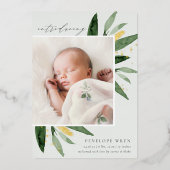 Graceful Leaves | Aankondiging van de geboorte van (Voorkant)