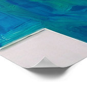 Graceful Lily of the Valley in het moderne Abstrac Poster (Hoek)