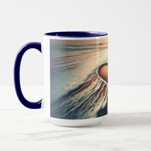 "Graceful Love" Coffee Mok (panoramisch landschap) (Links)