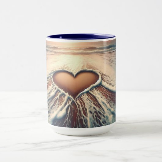 "Graceful Love" Coffee Mok (panoramisch landschap) (Midden)