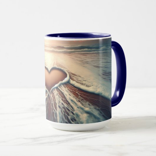 "Graceful Love" Coffee Mok (panoramisch landschap) (Voorkant rechts)