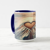 "Graceful Love" Coffee Mok (panoramisch landschap) (Voorkant links)