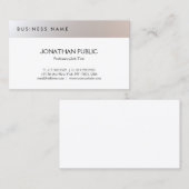 Graceful minimalistische, moderne, eenvoudige prof visitekaartje (Voorkant / Achterkant)