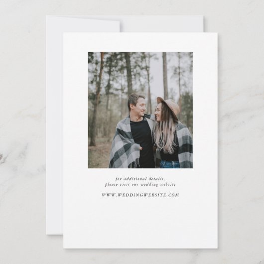 Graceful Modern Calligraphy Full Photo Save The Date (Achterkant)