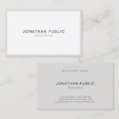 Graceful Modern Minimalistical Plain Clean Luxury Visitekaartje (Voorkant / Achterkant)