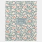 Graceful Morris geïnspireerde aangepaste naam geze Fleece Deken (Voorkant)