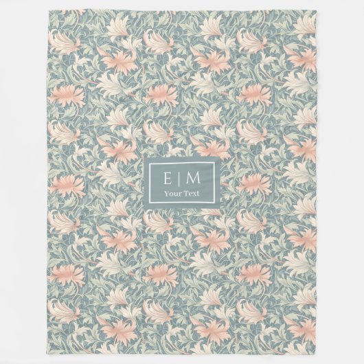 Graceful Morris geïnspireerde aangepaste naam geze Fleece Deken (Voorkant)