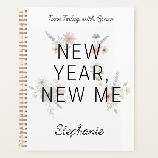 Graceful New Year Floral Planner (Voorkant)