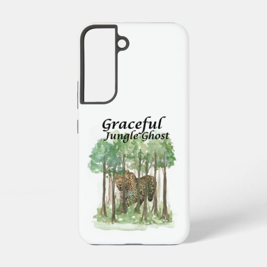 Graceful Oerwoud Ghost Leopard Samsung Galaxy Hoesje (Achterkant)