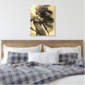 Graceful oman silhouette canvas afdruk (Insitu (Slaapkamer))