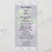Graceful Paarse Lilacs Wedding Programme Programmakaart (Voorkant)