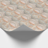 Graceful Pastel Art Nouveau Floral Pattern Cadeaupapier (Hoek)