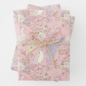 Graceful Peacock ornament Inpakpapier Vel (In situ)