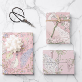 Graceful Peacock ornament Inpakpapier Vel