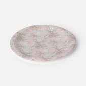 Graceful Peacock ornament Paper Plate Papieren Bordje (Gekanteld)