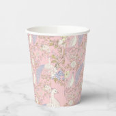 Graceful Peacock ornament Papieren Bekers (Links)