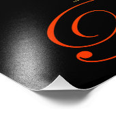 Graceful Pose of a Golden Line Art Ballerina Foto Afdruk (Hoek)