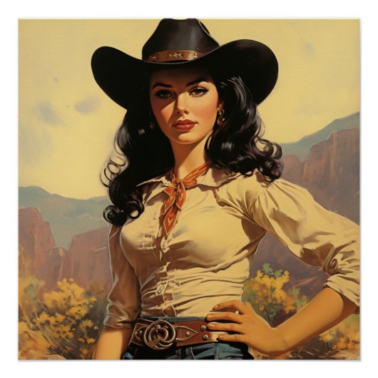 Graceful Prairie Dreams: Wild West fluistert Perfect Poster (Voorkant)