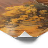 Graceful Prairie Dreams: Wild West fluistert Perfect Poster (Hoek)