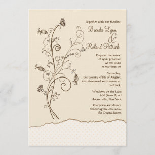 Graceful Queen Anne's Lace Invitation Kaart