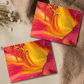 Graceful Red Daylily Briefkaart