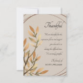 Graceful Remembryo Sympathie Hartelijk dank Kaart (Voorkant)