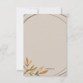 Graceful Remembryo Sympathie Hartelijk dank Kaart (Achterkant)