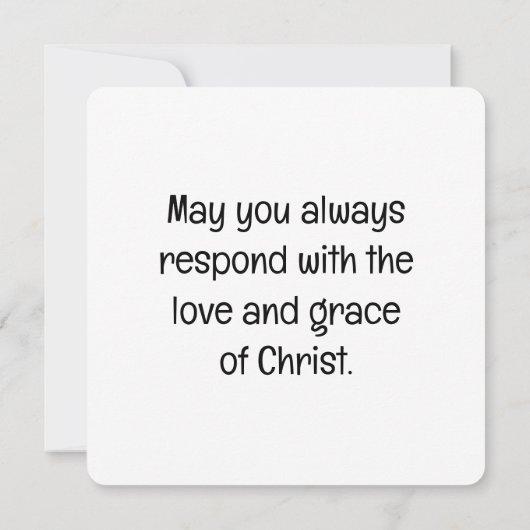 "Graceful Response" Wenskaart 2 Kaart (Achterkant)