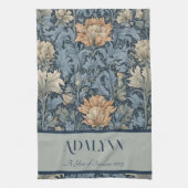 Graceful Retro Bloemen Retirement Gifts voor Mam Theedoek (Verticaal)