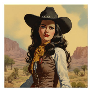 Graceful Rides of Romance: Wild West fluistert Perfect Poster