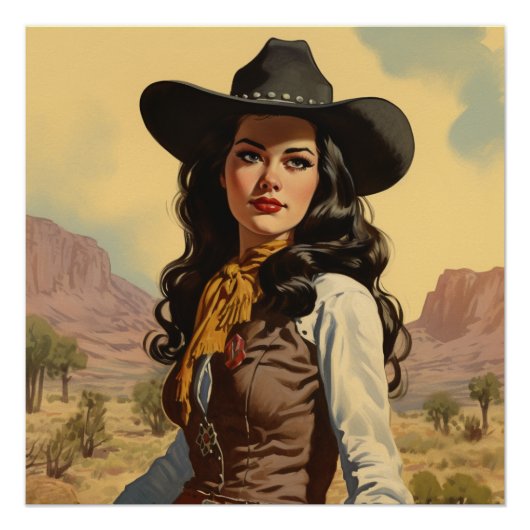 Graceful Rides of Romance: Wild West fluistert Perfect Poster (Voorkant)