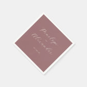 Graceful Rose Gold Calligraphy Servet (Hoek)