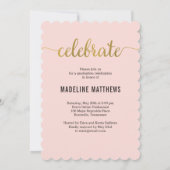 Graceful Script EDITABLE COLOR Afstuderen Card Kaart (Achterkant)