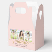 Graceful Script Graduation Party Favor Box Bedankdoosjes (Geopend)