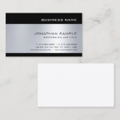 Graceful Silver-look stijlvol, modern, uniek Visitekaartje (Voorkant / Achterkant)