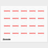 Graceful Stamp Ronde Sticker (Vel)