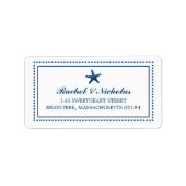 Graceful Starfish | Adres Etiket (Voorkant)