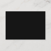 Graceful Starfish Classic Zwart | Geschenkregister Informatiekaartje (Achterkant)