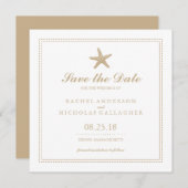 Graceful Starfish | Datum opslaan Save The Date (Voorkant / Achterkant)