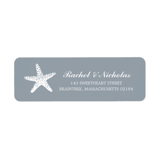 Graceful Starfish | Retouradres Etiket (Voorkant)