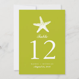 Graceful Starfish | Tabelnummer Kaart