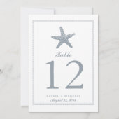 Graceful Starfish | Tabelnummer Kaart (Achterkant)