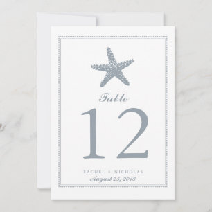 Graceful Starfish   Tabelnummer Kaart