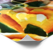 Graceful stijlvolle prachtige patroonpansies poster (Hoek)