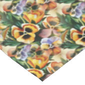 Graceful stijlvolle prachtige patroonpansies tafelkleed (Gekanteld)