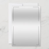 Graceful Stijlvolle Zilveren Decoratie Verjaardags Kaart (Achterkant)